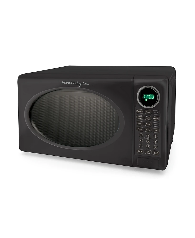 Nostalgia 0.7 Cubic Feet Retro Microwave Oven