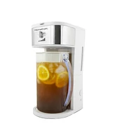 HomeCraft 3 Quart Cafe Ice Iced Coffee and Tea Brewing System HCIT3WS6A