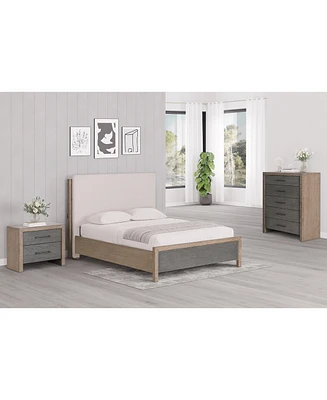 Portmore 3pc California King Set (Upholstered Bed, Chest & 2-Drawer Nightstand with soft close drawers), Created for Macy's