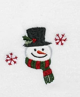 Avanti Winter Snowman Cotton Fingertip Towel, 18" x 11"