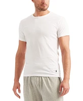 Polo Ralph Lauren Men's Undershirt, Slim Fit Classic Cotton Crews 5 Pack