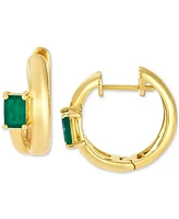 Le Vian Emerald (1 ct. t.w.) Hoop Earrings in 14k Honey Gold