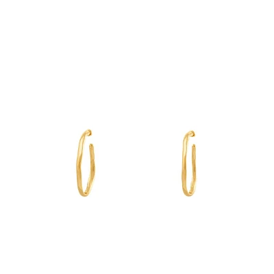 UNOde50 Metal Clad Open Hoop Earrings