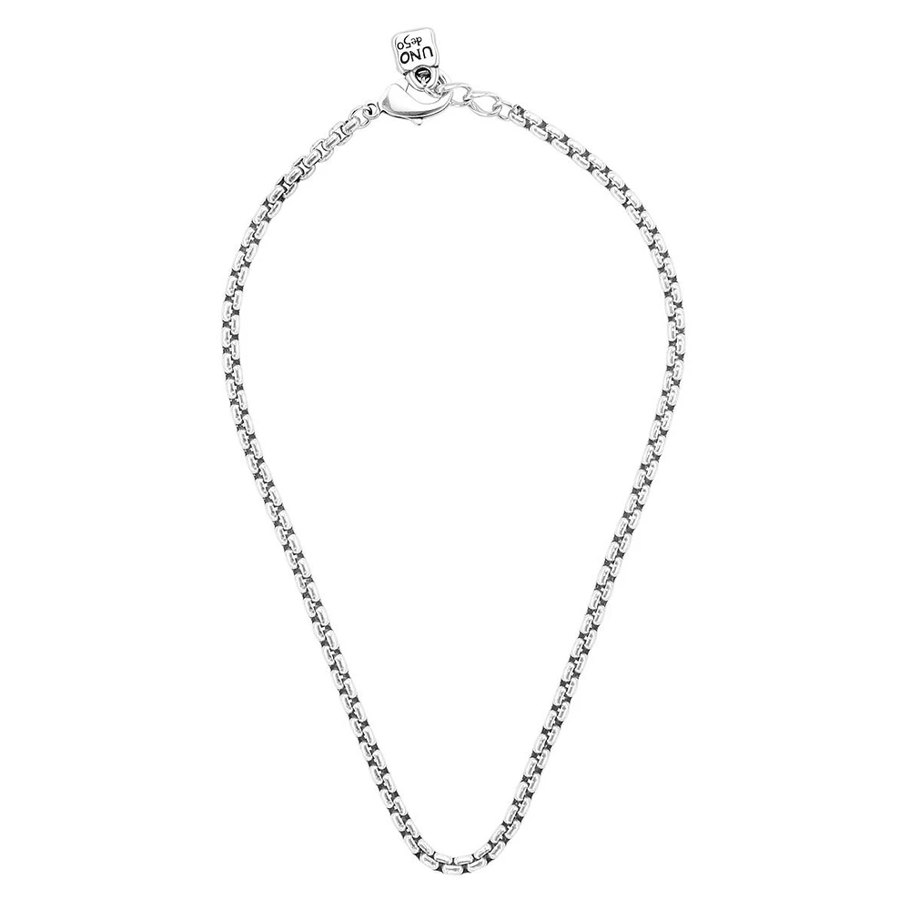 UNOde50 Sterling Silver Padlock Necklace