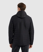 Ecko Unltd Men's Hooded Puffer Jacket with Polar Fleece Lining