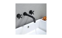 Slickblue Wall-Mounted Bathroom Sink Faucet for Space-Saving and Stylish Design