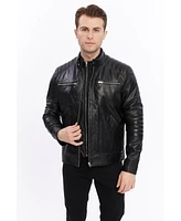 Furniq Uk Men's Genuine Leather Jacket