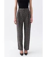 Nocturne Women's High Waist Mom Fit Pants