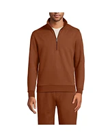 Lands' End Men's Long Sleeve Serious Sweats Half Zip Mock Sweatshirt