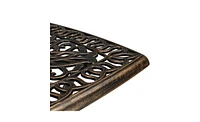 Slickblue 21.3-Inch Square Garden Cast Aluminum Table - Bronze