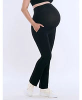 Women's Mia Secret Fit Over the Belly Slim Straight Leg Pant - Motherhood Maternity