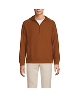 Lands' End Men's Long Sleeve Waffle Quarter Zip Hoodie