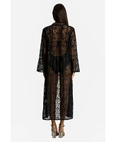 La Moda Clothing Women's Lace Cover Up