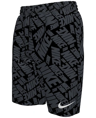 Nike Big Boys 7" Tossed Block Volley Swim Shorts