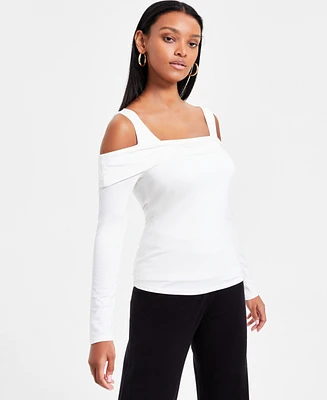 Bar Iii Women's Off-The-Shoulder Long-Sleeve Top, Exclusively at Macy's