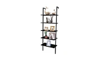 Slickblue Industrial 5-Tier Modern Ladder Shelf for Home and Office