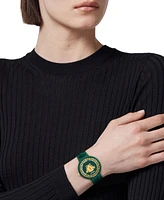 Versace Women's Swiss V-Pop Green Silicone Strap Watch 39mm
