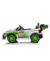 Streamdale Furniture 12V Kids Electric Ride-On Car with Music, Lights, and Remote Control