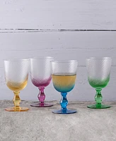 Anton Studio Designs Swirl Wine Glasses, Set of 4