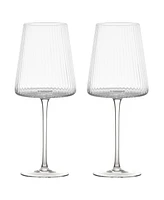 Anton Studio Designs Empire Clear Wine Glasses, Set of 2