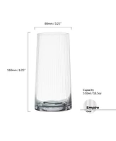 Anton Studio Designs Empire Clear Highball Tumblers, Set of 2