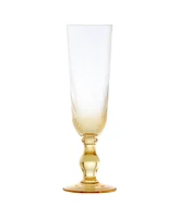 Anton Studio Designs Swirl Champagne Flutes, Set of 4