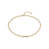 UNOde50 18K Gold Plated Cylindrical Charm Necklace