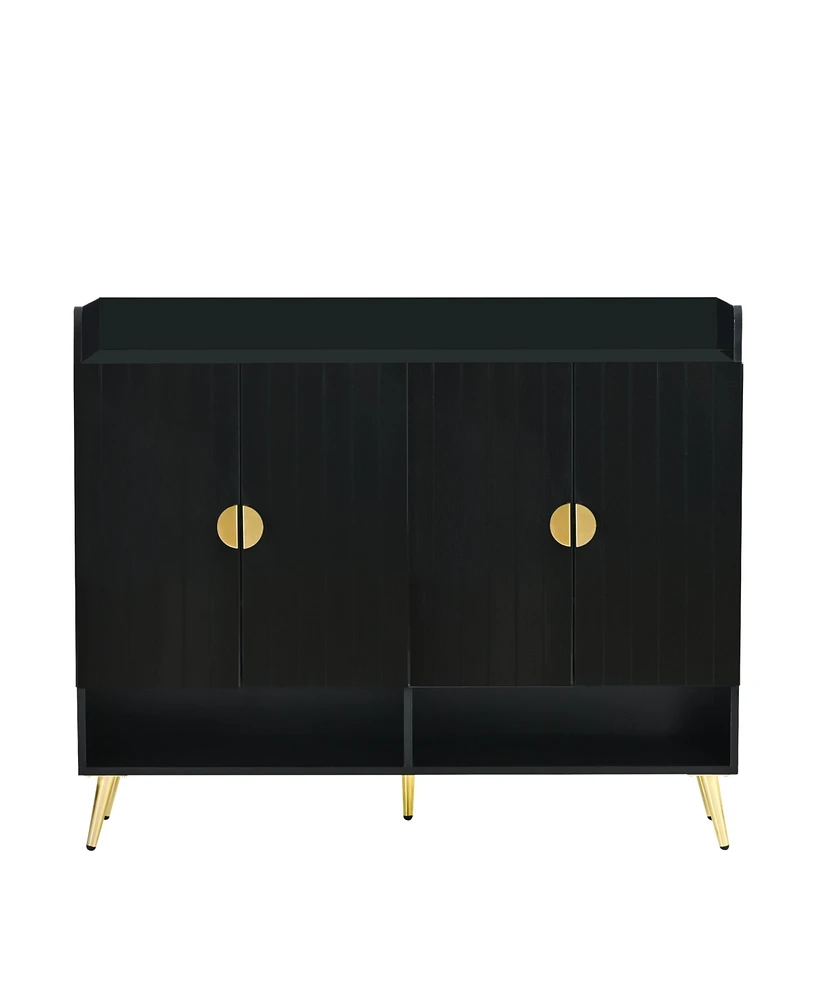 Streamdale Furniture Shoe Cabinet With Doors, 11-Tier Shoe Storage Cabinet With Adjustable Shelves