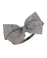 Betsey Johnson Faux Stone Pave Bow Bangle Bracelet