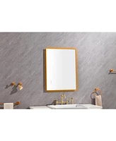 Streamdale Furniture 40x24 Led Lighted Bathroom Wall Mounted Mirror With High Lumen+Anti-Fog Separately Control