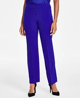 Kasper Women's Stretch-Crepe Straight-Leg Pants, Regular & Petite Sizes