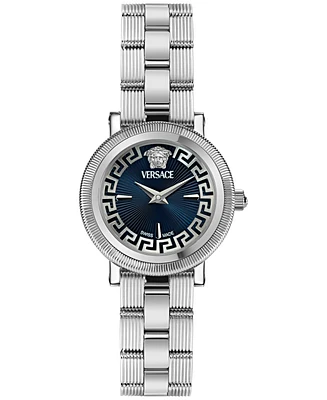 Versace Women's Swiss Greca Flourish Stainless Steel Bracelet Watch 28mm