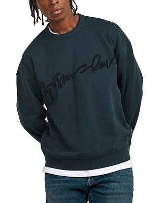 G-Star Raw Men's Chenille Script Logo Sweatshirt