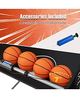 Gouun Foldable Dual Shot Basketball Arcade Game with Electronic Scoring System