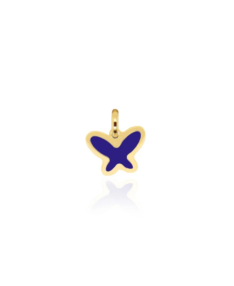 The Lovery Lapis Butterfly Charm 14K Gold 11 millimeters