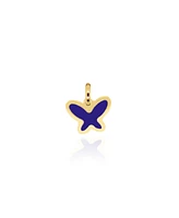 The Lovery Lapis Butterfly Charm 14K Gold 11 millimeters