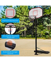 Gouun 43 Inch Indoor Outdoor Height Adjustable Basketball Hoop