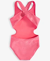 Epic Threads Big Girls Glitter One-Piece Swimsuit, Exclusively at Macy's