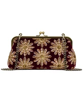 Patricia Nash Potenaz Small Velvet Kisslock Bag