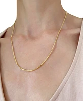 20" Round Box Link Chain Necklace (1-1/2mm) in 14k Gold