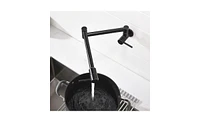 Slickblue Brass Foldable Kitchen Faucet, Rotatable Tap for Cold Water