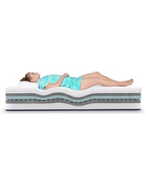 Clara Clark Premium 10" Adjustable & Personalizable Cooling Memory Foam Mattress