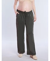 Women's Under the Belly Utility Cargo Relaxed-Fit Pant - Motherhood Maternity