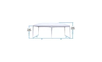 Slickblue Practical Waterproof Folding Tent with Two Windows, Ideal for Various Outdoor Uses in White