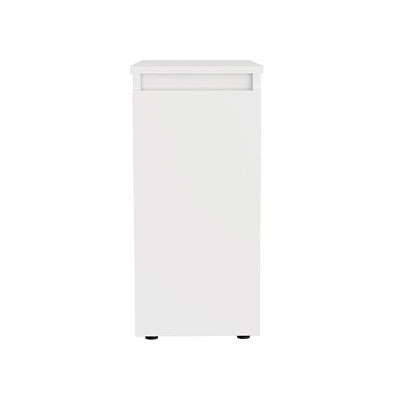 Depot E-shop Nova Bathroom Storage Cabinet, One Drawer, Liftable Top, White