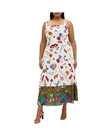 City Chic Plus Annabel Print Maxi Dress