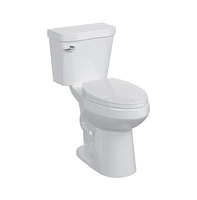 gaomon Two-Piece Elongated Toilet - 21" Bowl Height, Standard Seat Included