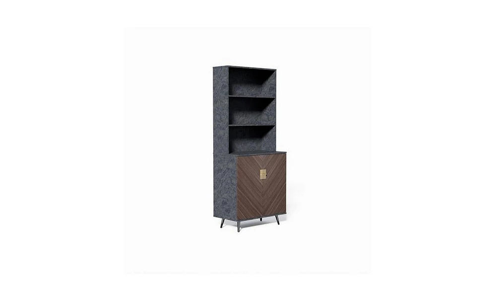 Slickblue Accent Storage Cabinet with Doors Versatile Bar and Buffet Cabinet for Living Room, Hallway, and Kitchen