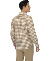 Vustra Men's Sawtooth Plaid Button-Down Shirt