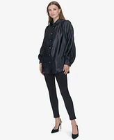 Halston Women's Blouson-Sleeve Blouse